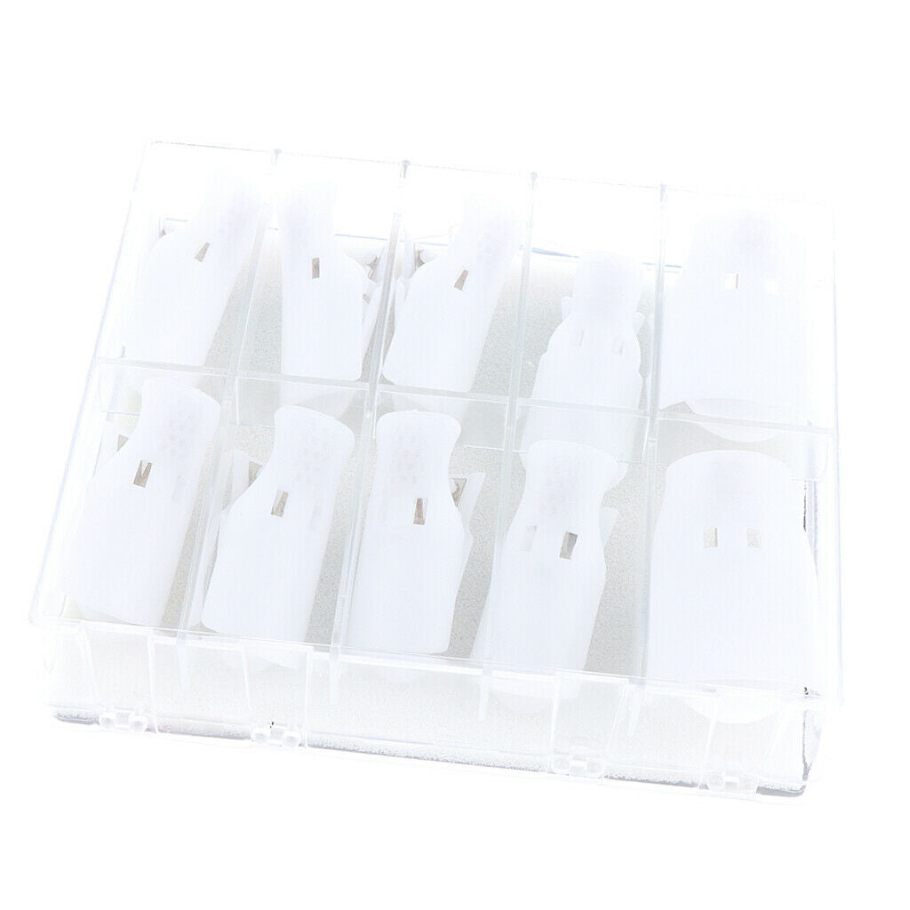 10pcs/set Gel Nail Polish Remover Clips Cover Soak Off Clip Cleaner Tools Feet