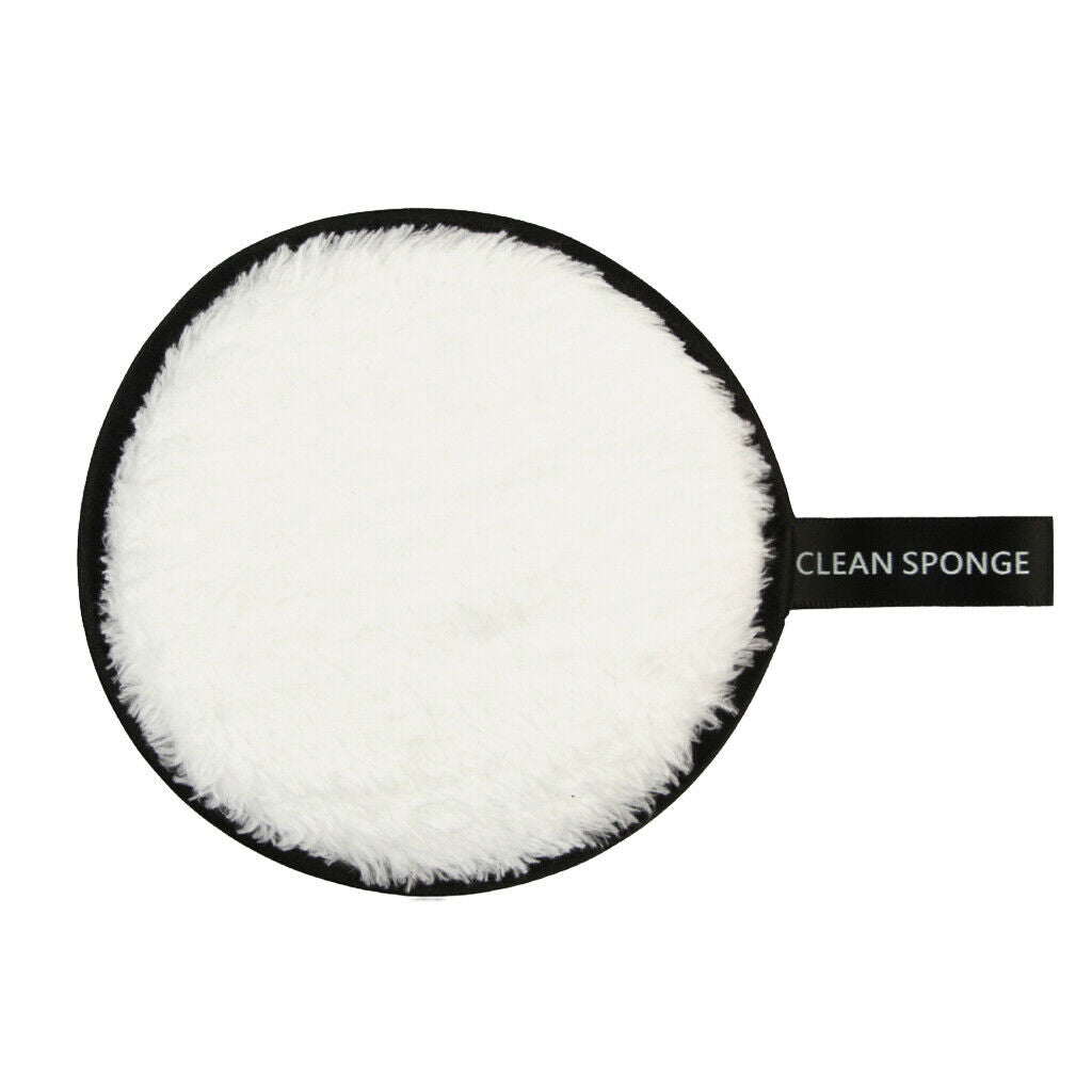 Resuable Washable Makeup Rmover Puff Sponge for Facial Cleansing White