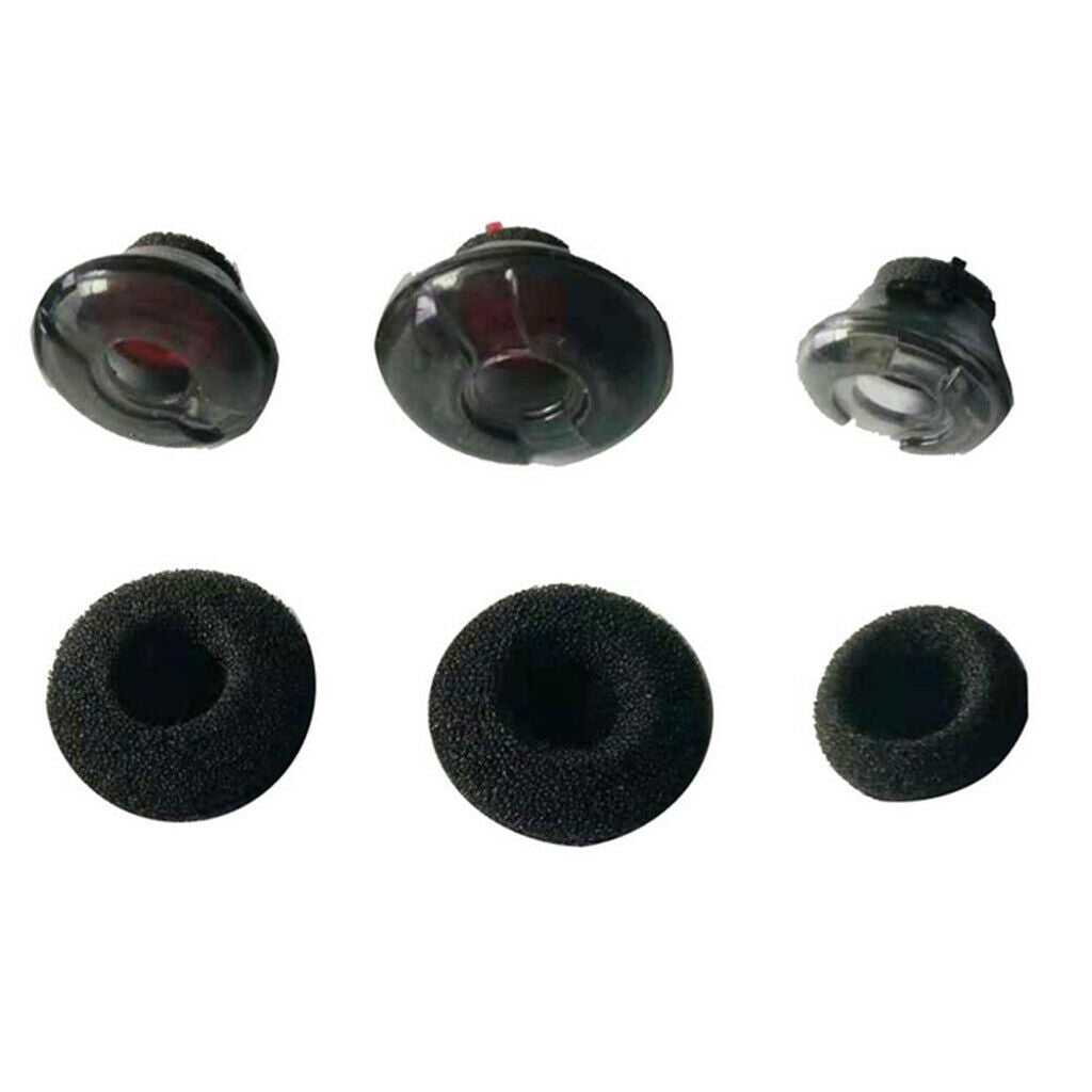 6 Packs Ear Bud Silicone Gel Earbuds Ear Tips for Plantronics Voyager S M L