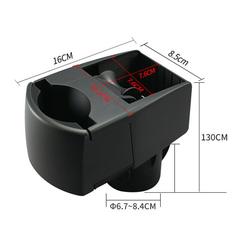 Adjustable Car Scalable Dual Cup Holder Drink Ashtray Mobile Phone Bracket Clip