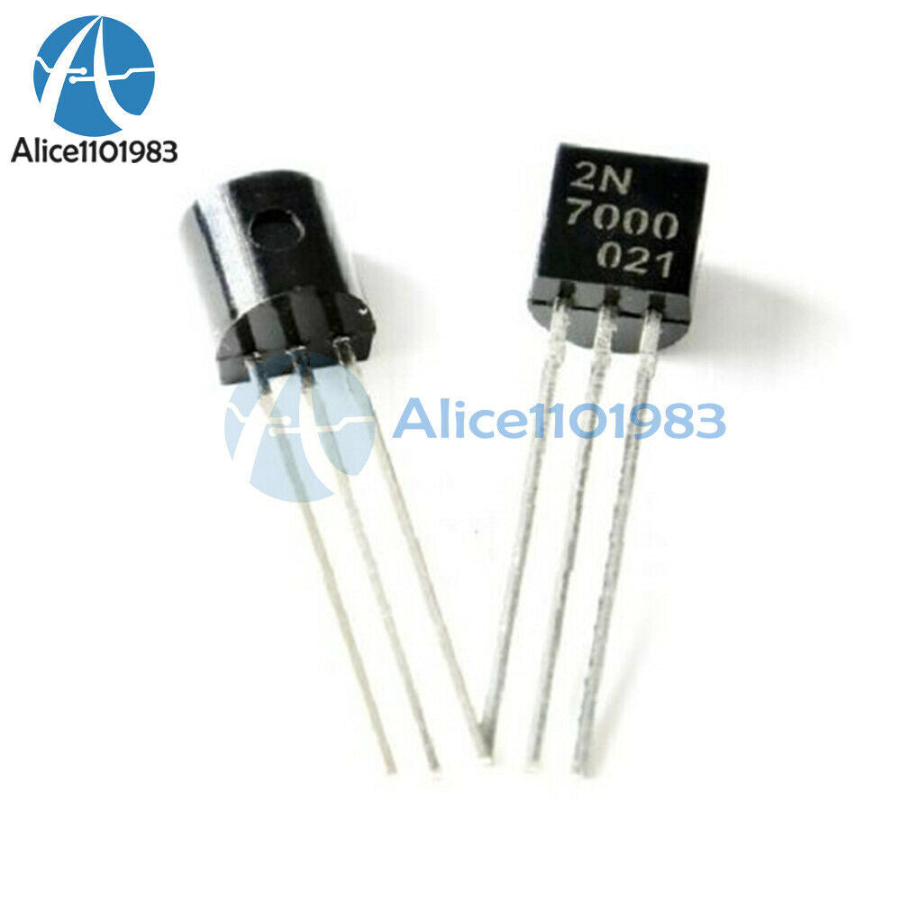 50Pcs 2N7000 MOSFET N-CHANNEL 60 Volts 0.2 Amps TO-92 New