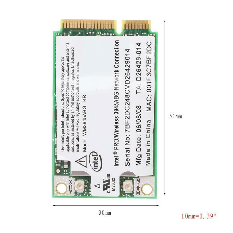 New WM3945ABG Mini PCI-E Wireless WIFI Card 54M 802.11A/B/G For Dell ASUS Laptop