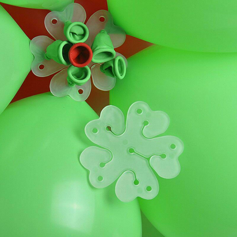 5pcs Balloon Plum Flower Clip Tie Party Birthday Wedding Balloon Decoration Gift