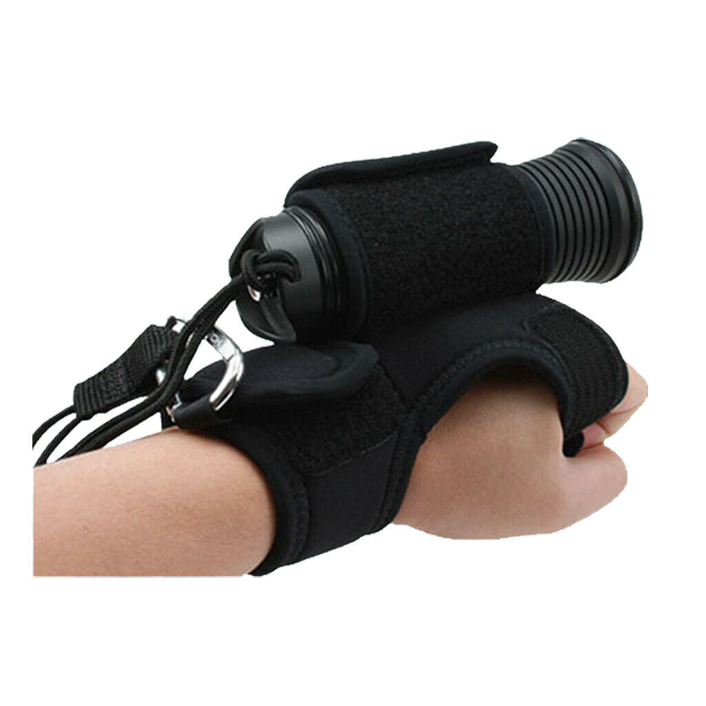 Universal   Diving   Flashlight   Glove   Holder   Adjustable   Wrist   Strap