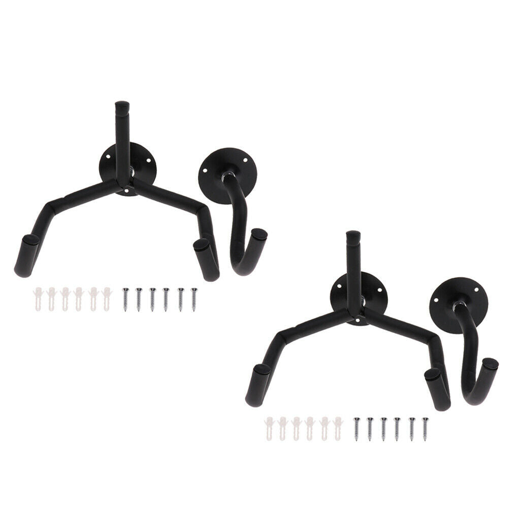 2 Pieces Long Arm Guitar Wall Hanger Holder Stand Music Hanging Supplies