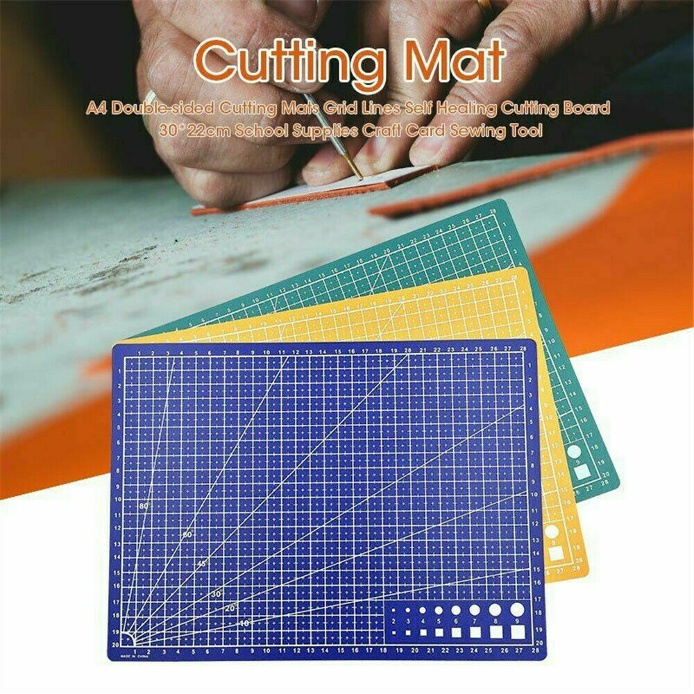 A4 Cutting Mat Self Healing Non Slip Craft Quilting Printed Grid Lines Board US