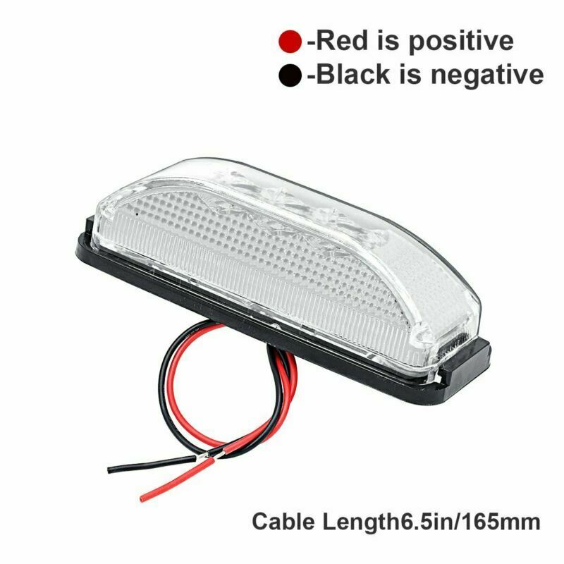 4 X Clearance Red 3 LED Trailer Lorry Truck Fender Brake Tail Light 12V Van RV