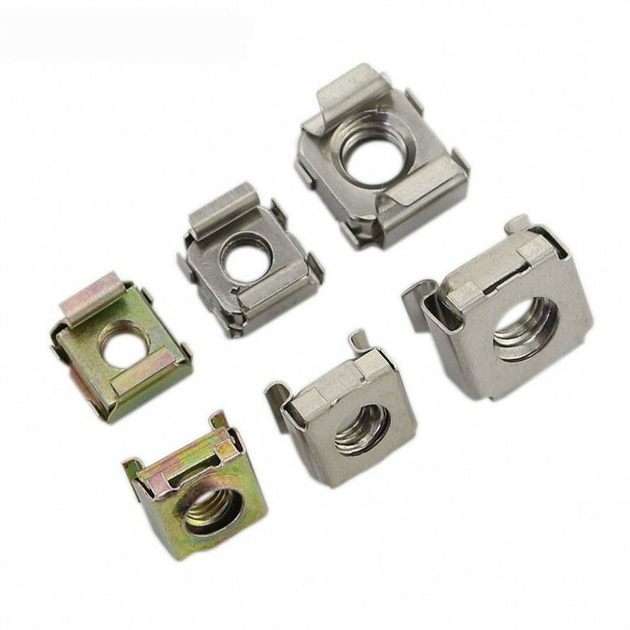 Qty 5PCS - M6 Cage Nuts Cage Rack Nut Color Zinc Carbon Steel