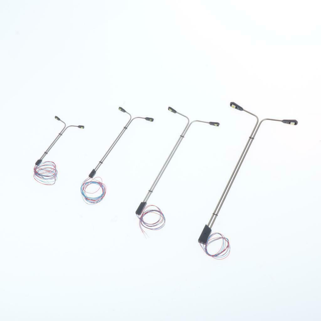 20PCS Mini Street Lamp Leds Train LANDSCAPE SCENERY LAYOUT 1:150 1:75 Scale