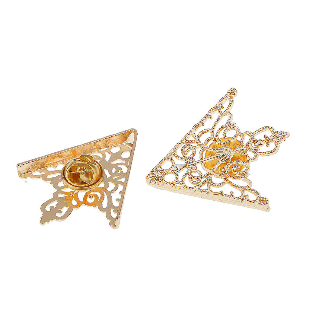 3 pairs Collar Pin Suit Collar Clip Shirts Blouse Collar Brooch Lapel Pin