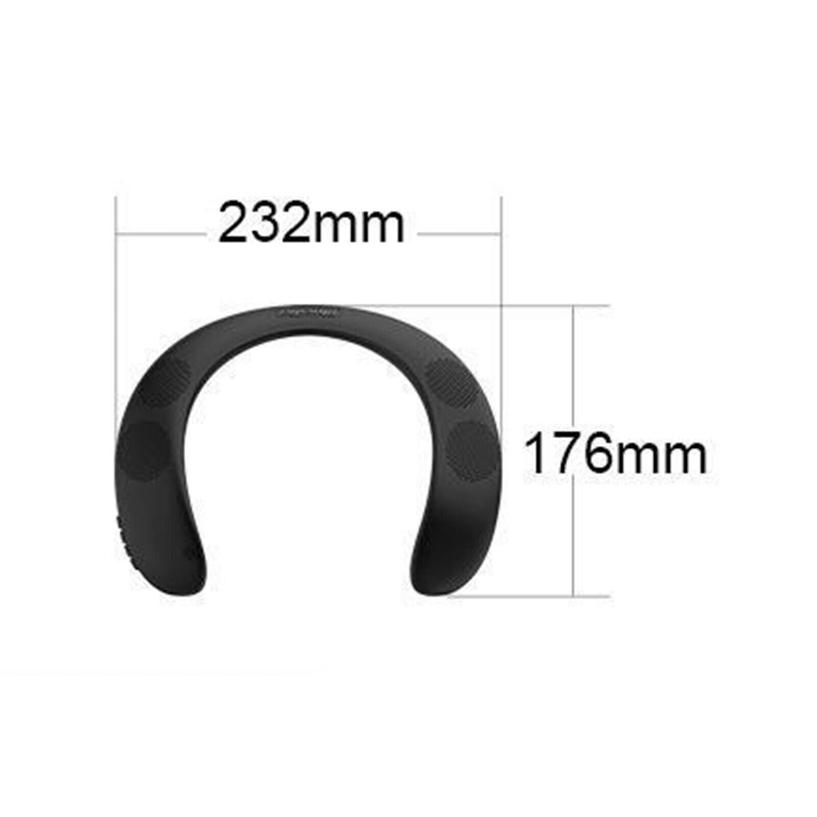 Compact Wearable Lightweight Bluetooth Speaker Bass Hands-Free Built-in Mic