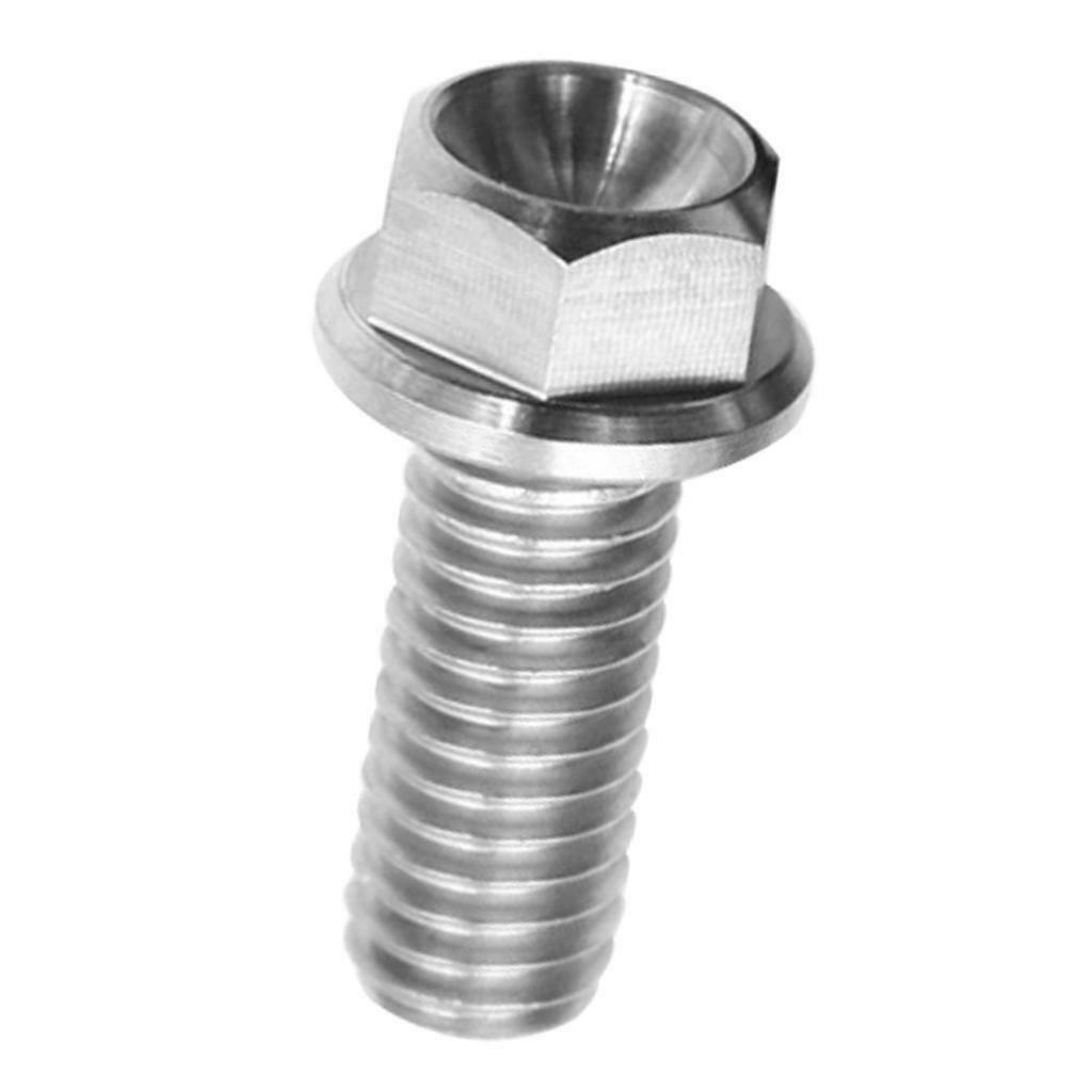 M6 Titanium Hex Head Flange Bolt Fastener M6 x 10-65 M6 x 15
