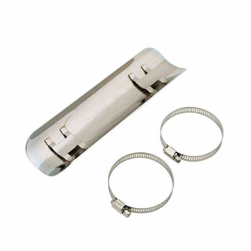 Universal Flame Exhaust Pipe Heat Shield Cover Guard Muffler For Cruiser ATV