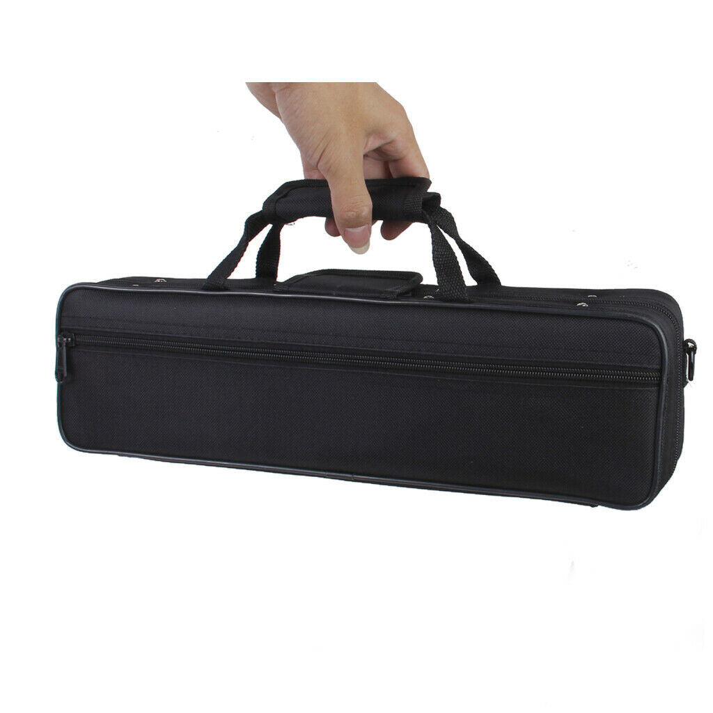 Flute Hard Case Cover w Side Pocket/Handle/Strap, 15.43 x 2.83 x 4.33 inch