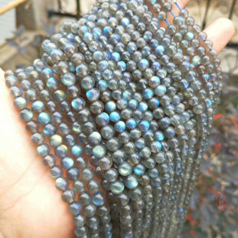 Fine 4mm Natural Labradorite Gems Round Loose Beads 15'' Crystal Healing AAAAA