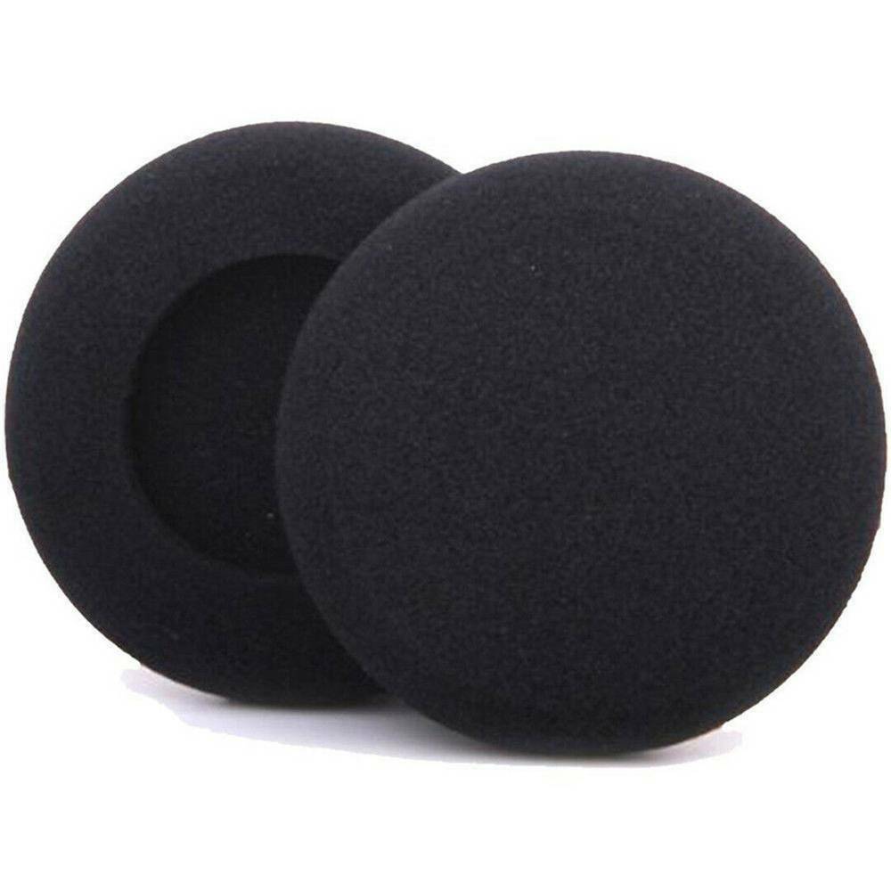 10x 50mm Headphone Earphone Sponge Ear Pad Foam Cover Caps Black