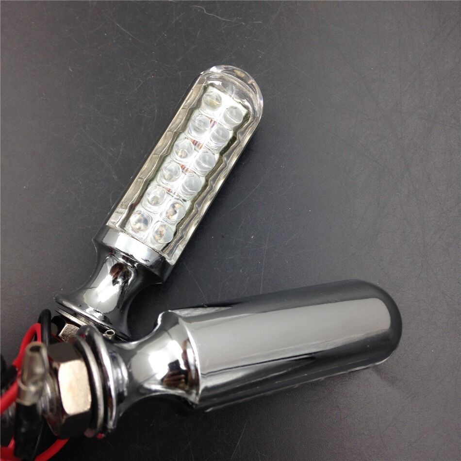 Amber Turn Signals Blinkers For Yamaha Kawasaki Shadow V Star VTX VN XVS VT S40
