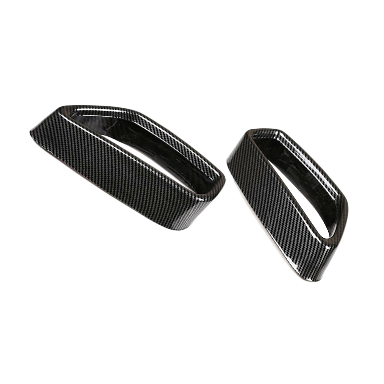 2 PCS Car Rear Exhaust Pipe Throat Cover Trim for BMW 5 G30 G38 2018-2021