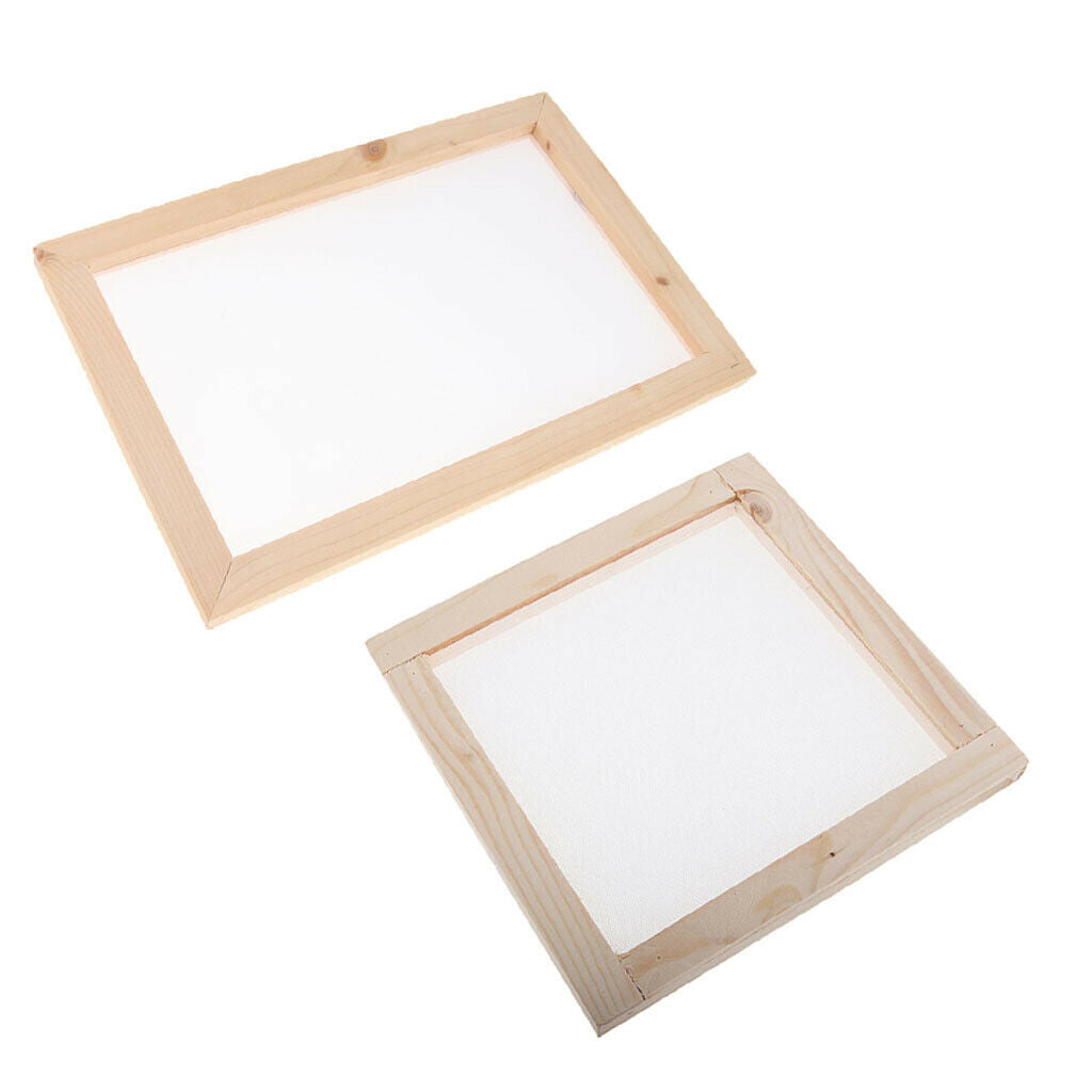 2x Paper Making Mould Kit Screen Frame Making Recycling Paper Paper Making