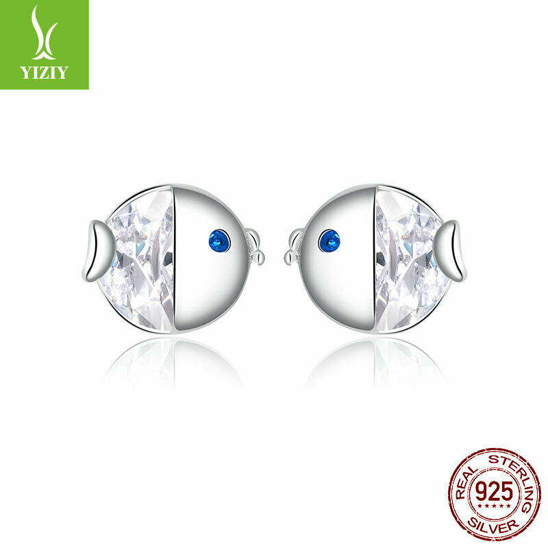 S925 Sterling SilverKorean version of the small fresh fish Earrings Present NEW