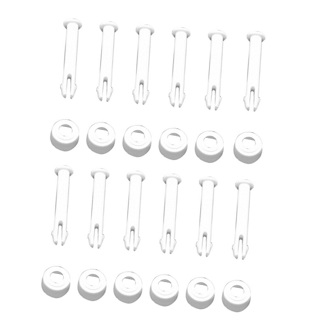 Replace 48x 2.36 "Plastic Pool Connection Pins And Rubber Seal for  13ft 24ft
