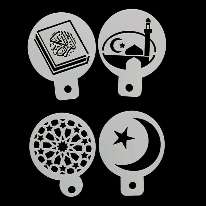 Cookies Cutter Mubarak Moon Star Temple Embossed Cutter Mold Fondant Sta.l8