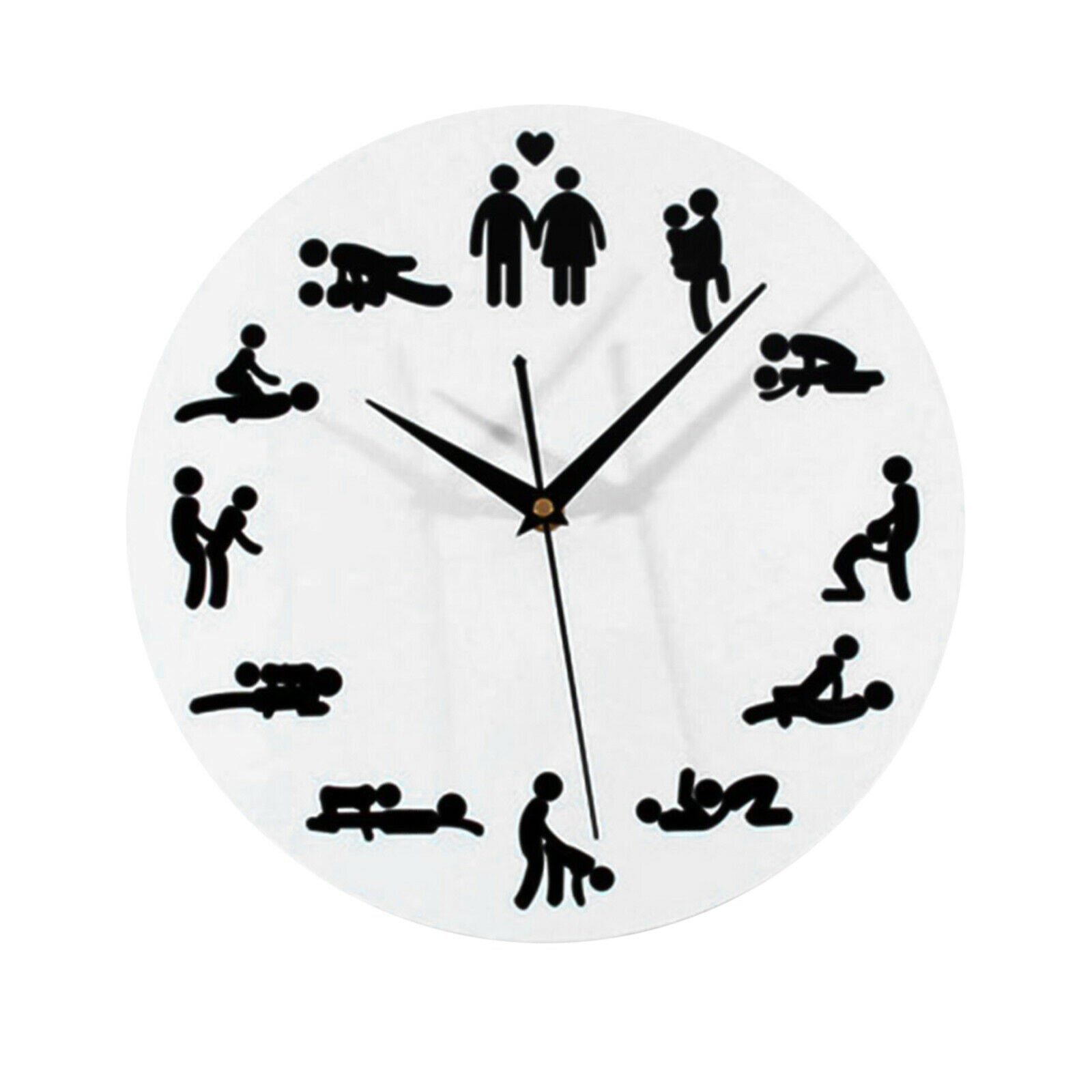 Wall Clock Quartz Wall Stick Watch Bedroom Bathroom Living Room Decorative