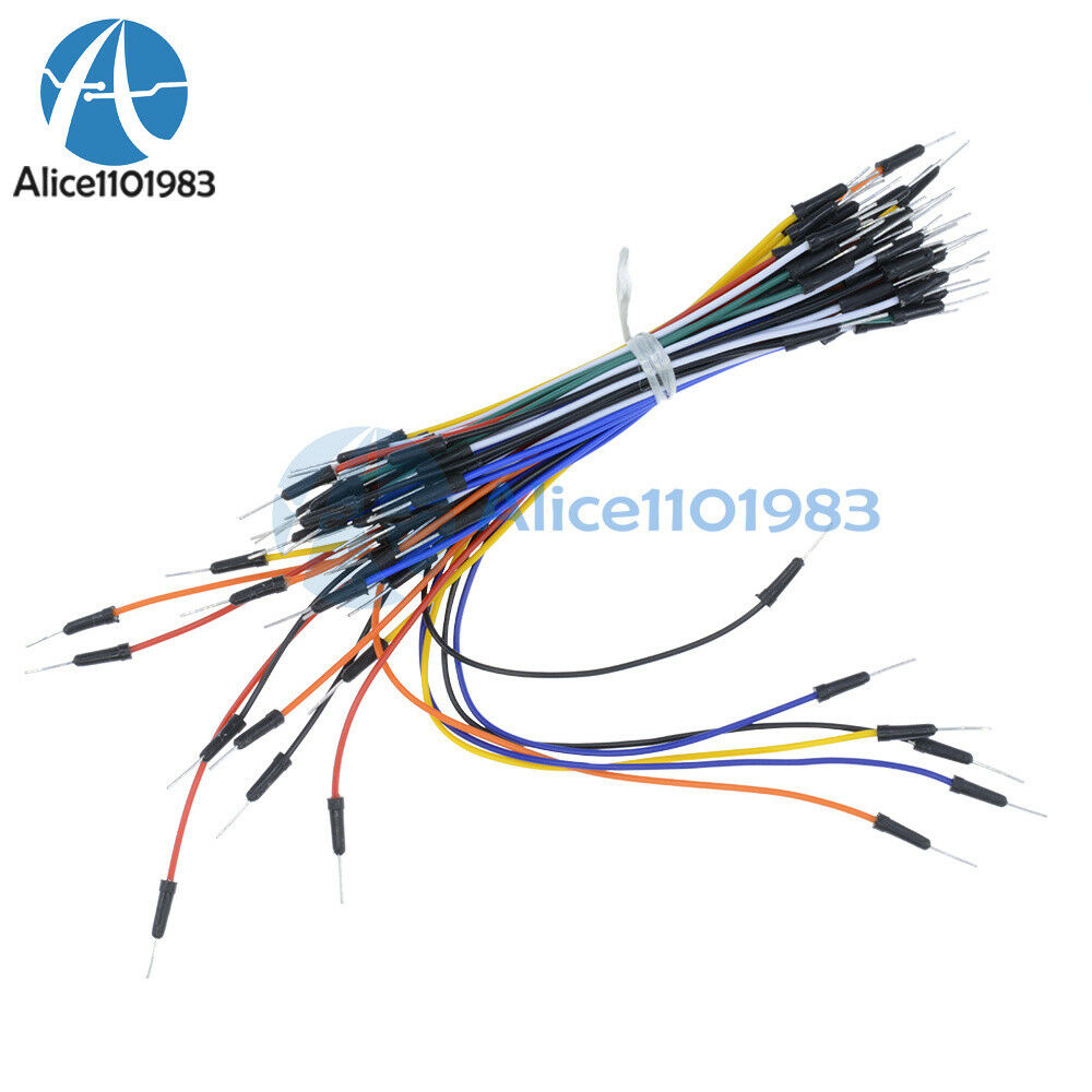 10pcs Male to Male 65pc Solderless Flexible Breadboard Jumper Cable Wires 650pcs