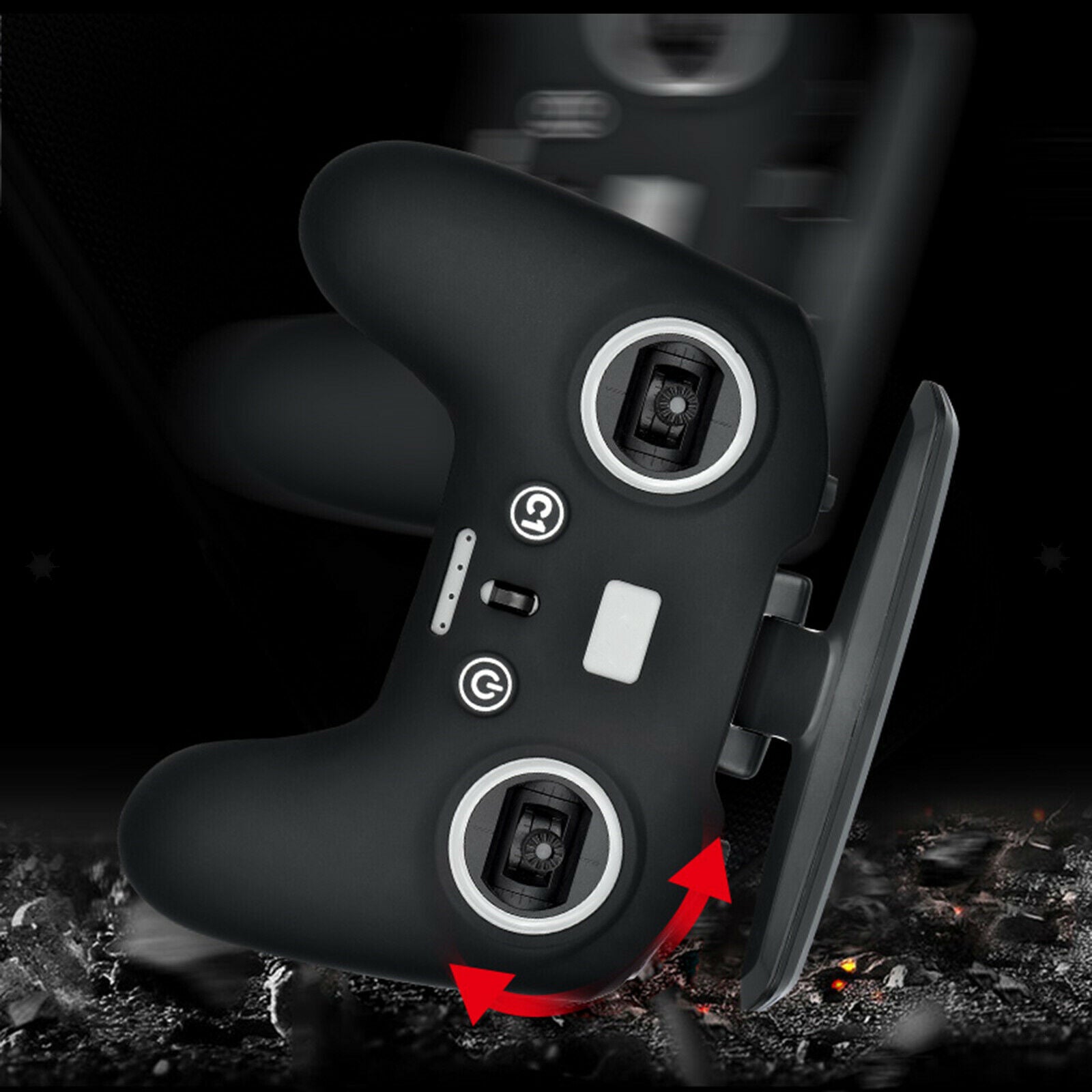 Silicone Protective Cover Sleeve Anti-Drop for DJI FPV Drone Accessory Black