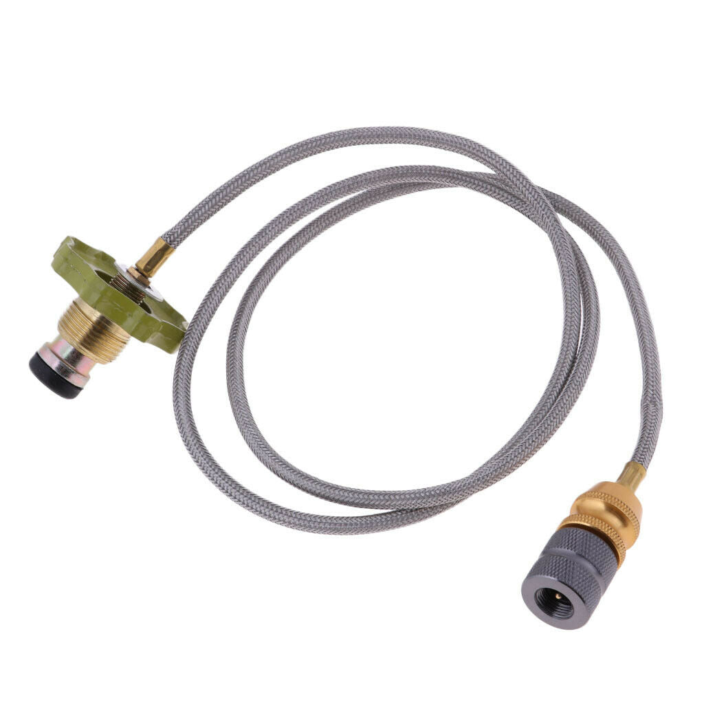110cm Cooking Gas Tank Stove 12 in Hose Pipe Propane Refill Adapter Burner