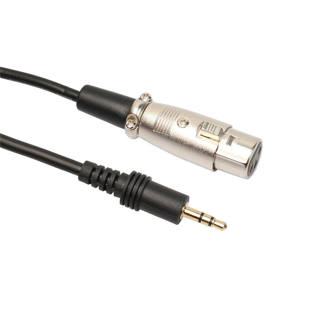3.5mm   Plug TRS To XLR Cable (Male To Female) Mic Audio Cord Cable 10Ft