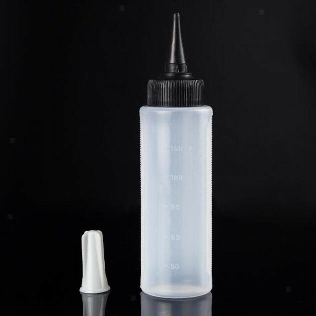 3-Pack 150ml Plastic Squeeze Bottles, Hair Color Applicator Bottles Great for