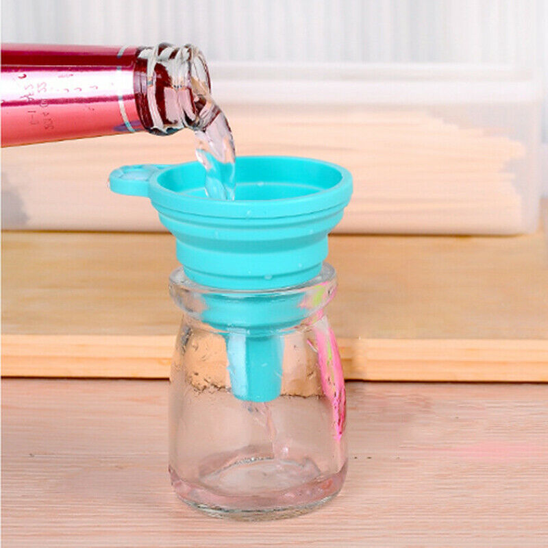 Kitchen Silicone Cooking Gadget Funnel Blue N3G3G3