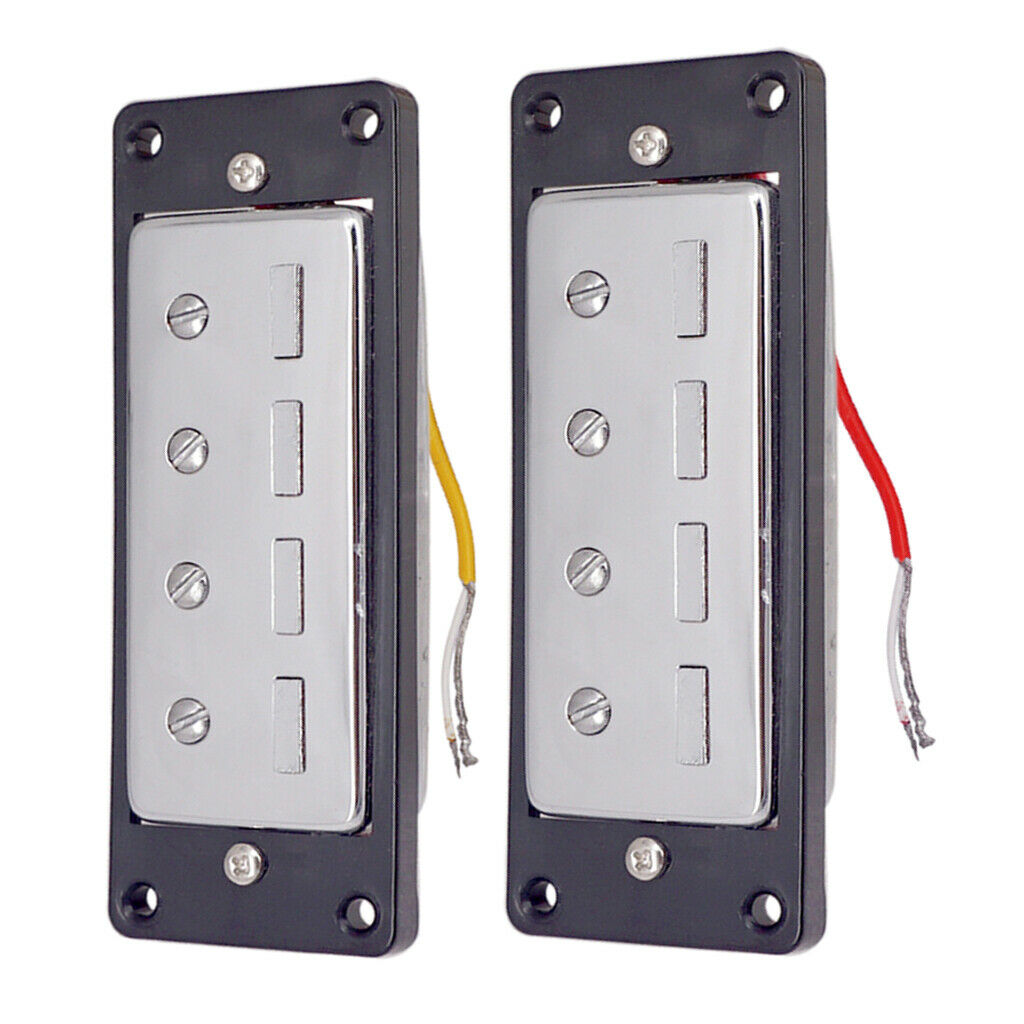 2Pcs Guitar  Neck / Bridge Pickup Double Coil Pickups for 4