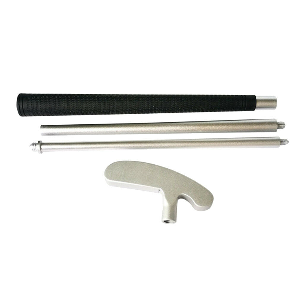 Folding Alloy Travel Golf Putter Golfer Trainer Yard Golfing Mat Tees Gift