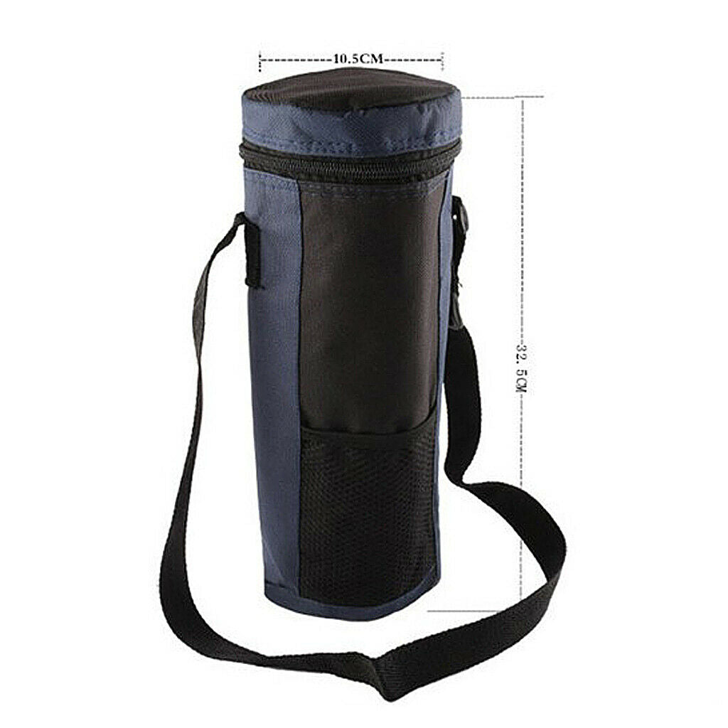 Lots 2 Insulated Bottle Carrier Tote Bag Hiking Picnic Cooler w/Strap 2L