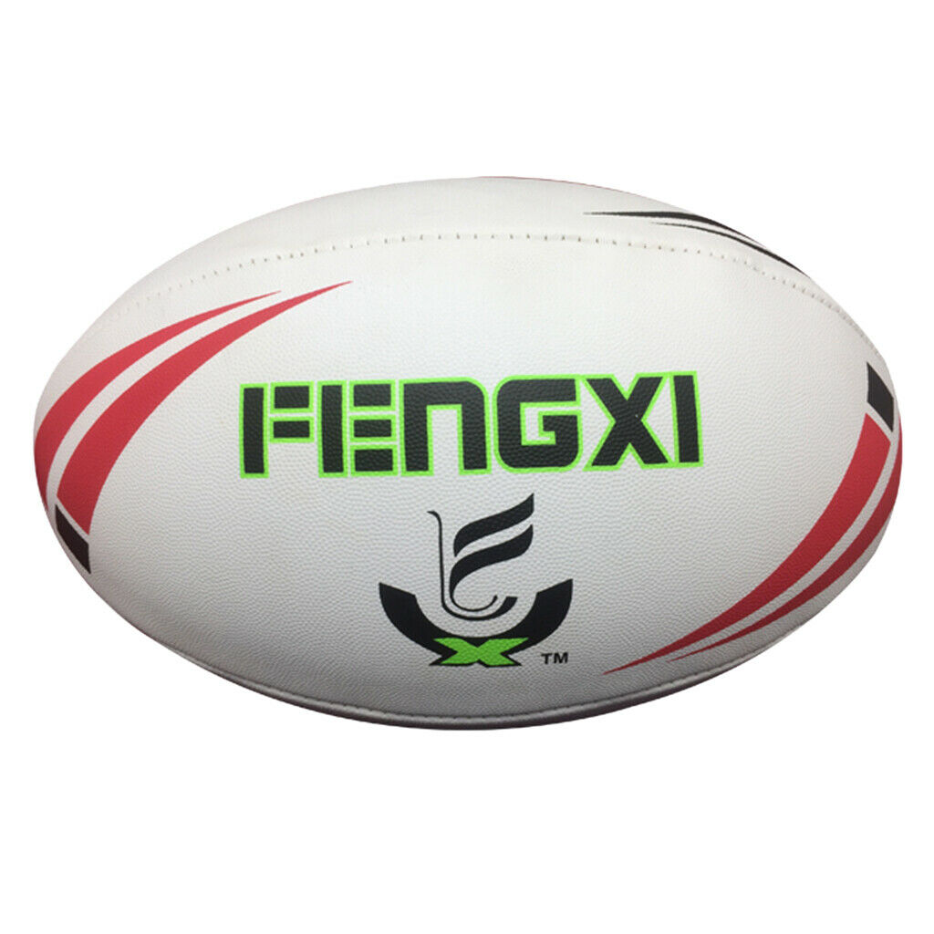 Portable PU Rugby 5# Size Football Training Ball for Indoor Safe Play 60cm