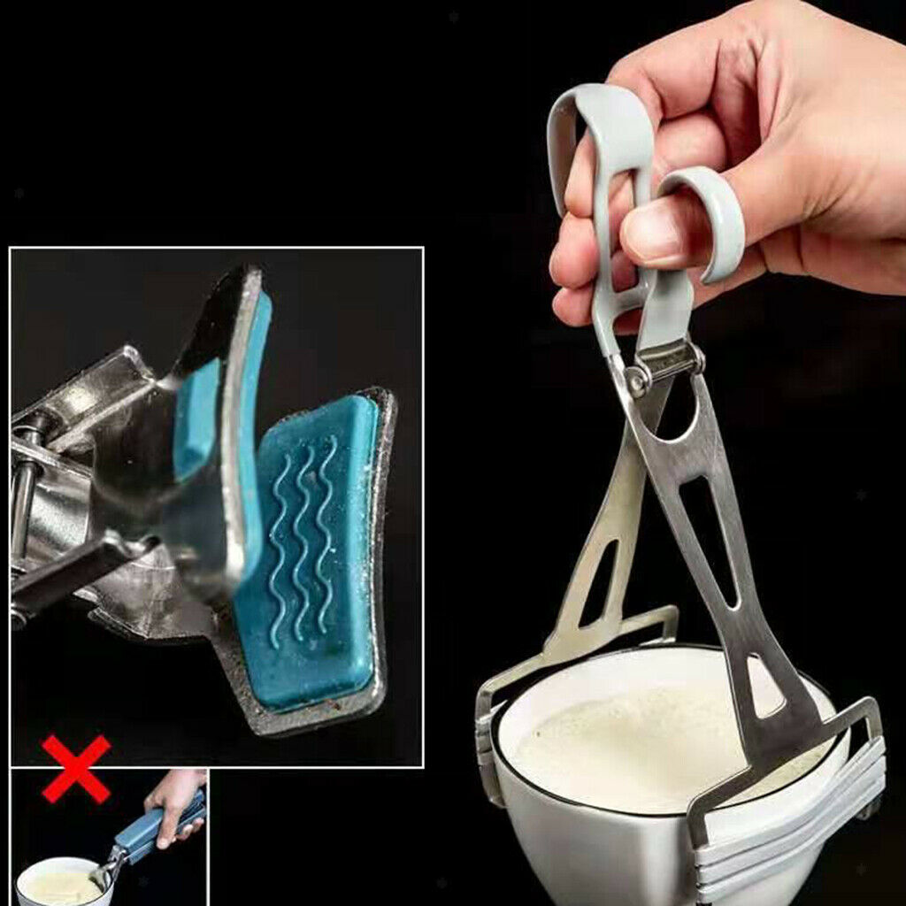 Foldable Dish Clip Bowl Clips Pan Tong Gripper Easy to Clean Accessory