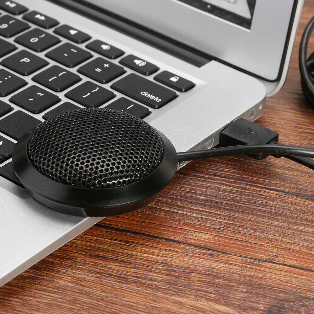 USB Omni-directional 360 Pickup Condenser Microphone Desktop Computer Mic  @
