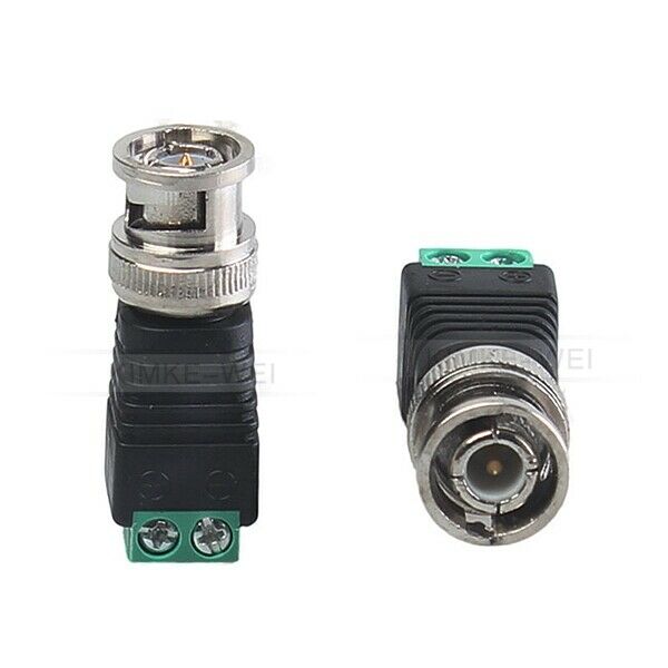 10x BNC Male Plug Terminal Connector Adapter No Solder for CCTV Camera Video New