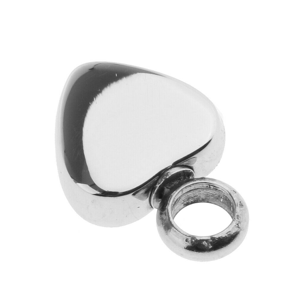 Stainless Steel Cremation Heart Shape Keychain Memorial Pendant Charms DIY