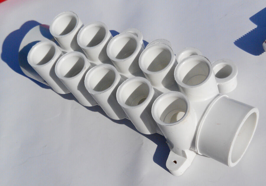 1.5" PVC Manifold air distributor with 12branches, air blower 12 ports manifod