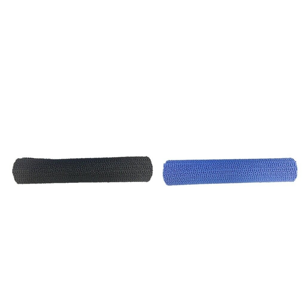 2pc Anti  Grip Pad Cupboard Cabinet Drawer Liner Mat Placemat Black Blue