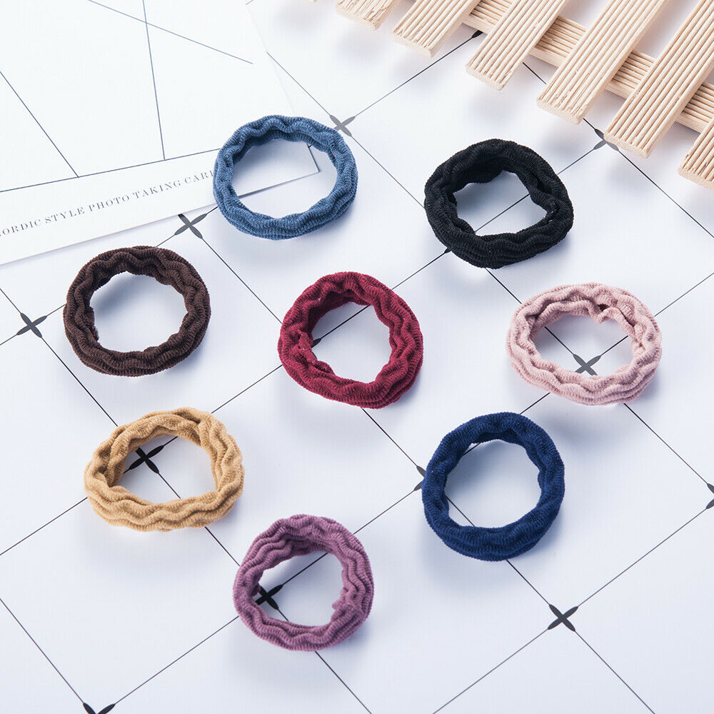 5Pcs Women Girls Hair Band Ties Rope Ring Elastic Hairband Ponytail Holder Gifts