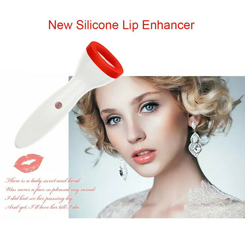 Silicone Lip Plumper Device Electric Lip Plump Enhancer Bigger Fuller Lips TFCA