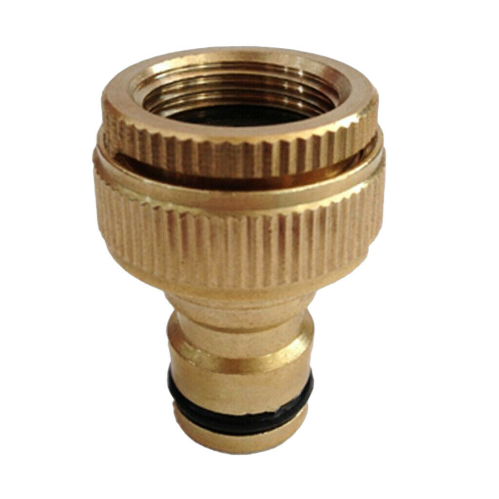 3/4 inch and 1/2 inch Brass Garden Faucet Hose Tap Water Connector Adaptor