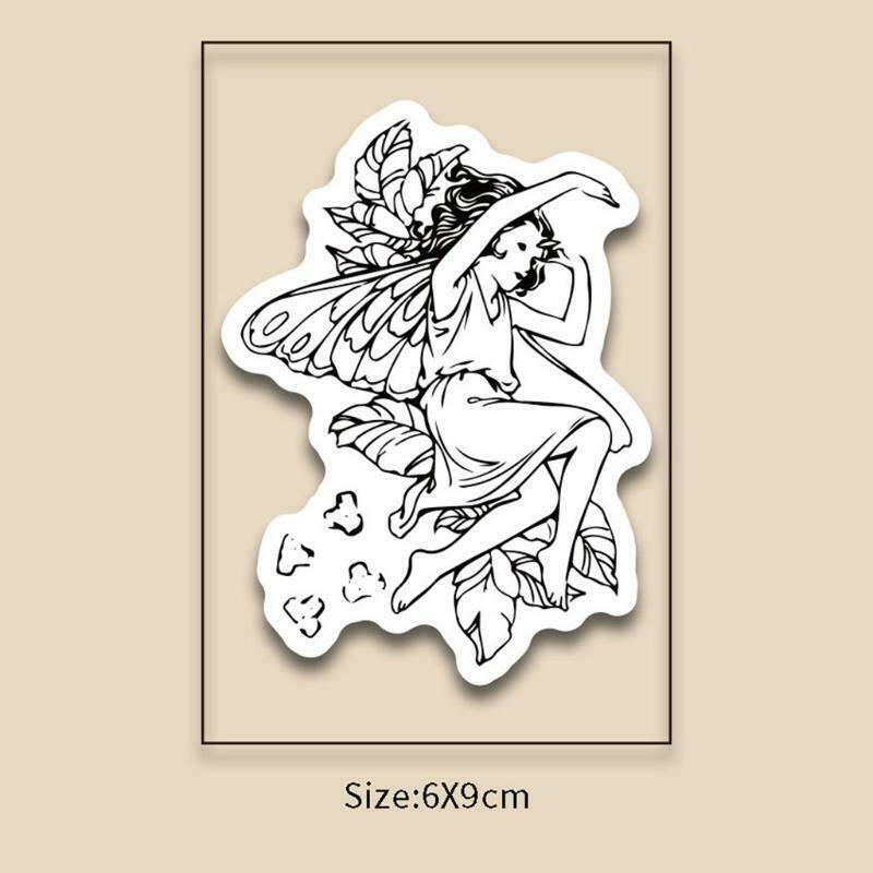 Butterfly Fairy Silicone Clear Seal Stamp DIY Scrapbooking Embossing Photo Album