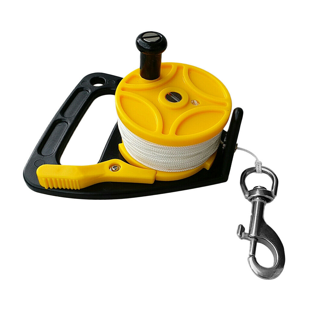 Portable Scuba Diving Reel Kayak Anchor & Handle, 150' Line, Bolt Snap Clip