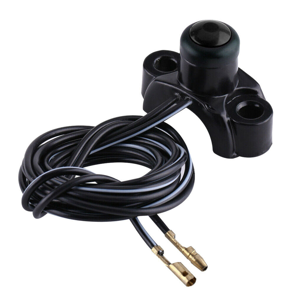 3xMotorbike ATV 22mm Handlebars Engine Kill Stop Start Button Switch - Black