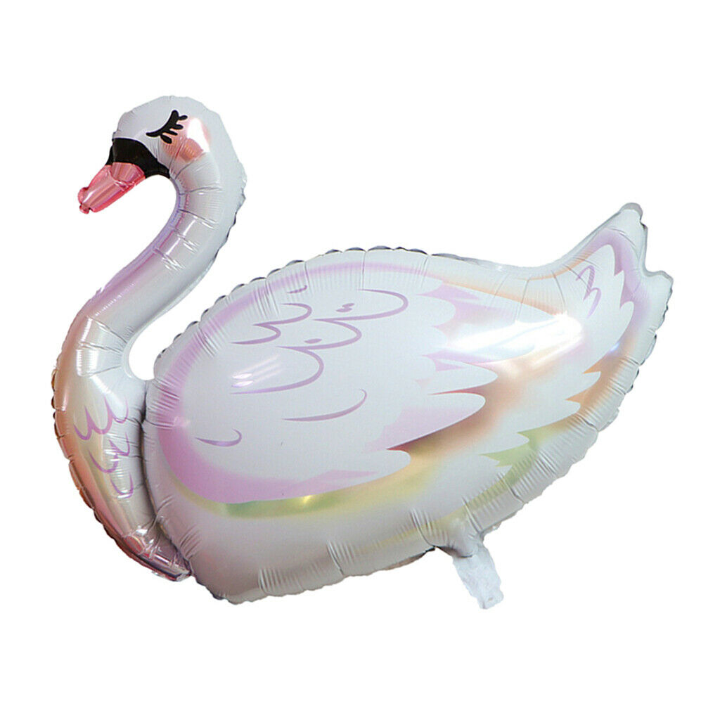 10 Pack Cartoon Animal Aluminum Film Balloon Party Balloons Toys White Swan